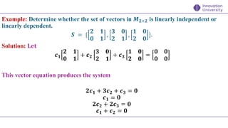 Comprehensive Lecture on Vector Spaces, Linear Combinations, and ...