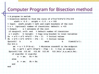Comprehensive Guide to the Bisection Method for Solving Nonlinear ...