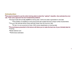 Resampling methods Cross Validation Bootstrap Bias and variance ...
