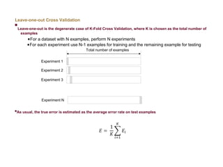 Resampling methods Cross Validation Bootstrap Bias and variance ...