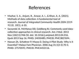 Data Collection Methods for research or thesis | PPTX