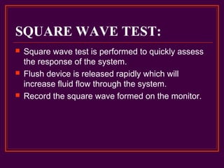 Square Line Test Lec # 6 hemodynamic monitoring | PPT