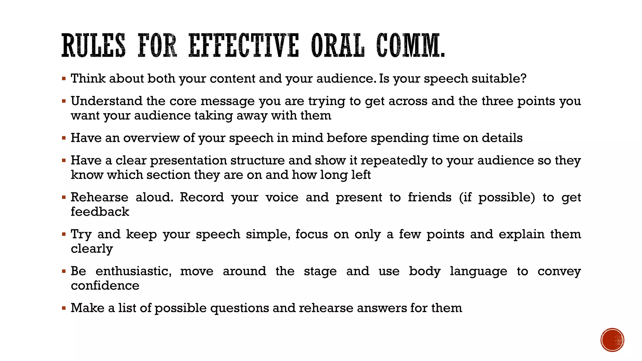 Effective Oral Communication | PDF