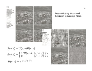 Digital Image Processing Inverse Filters | PDF