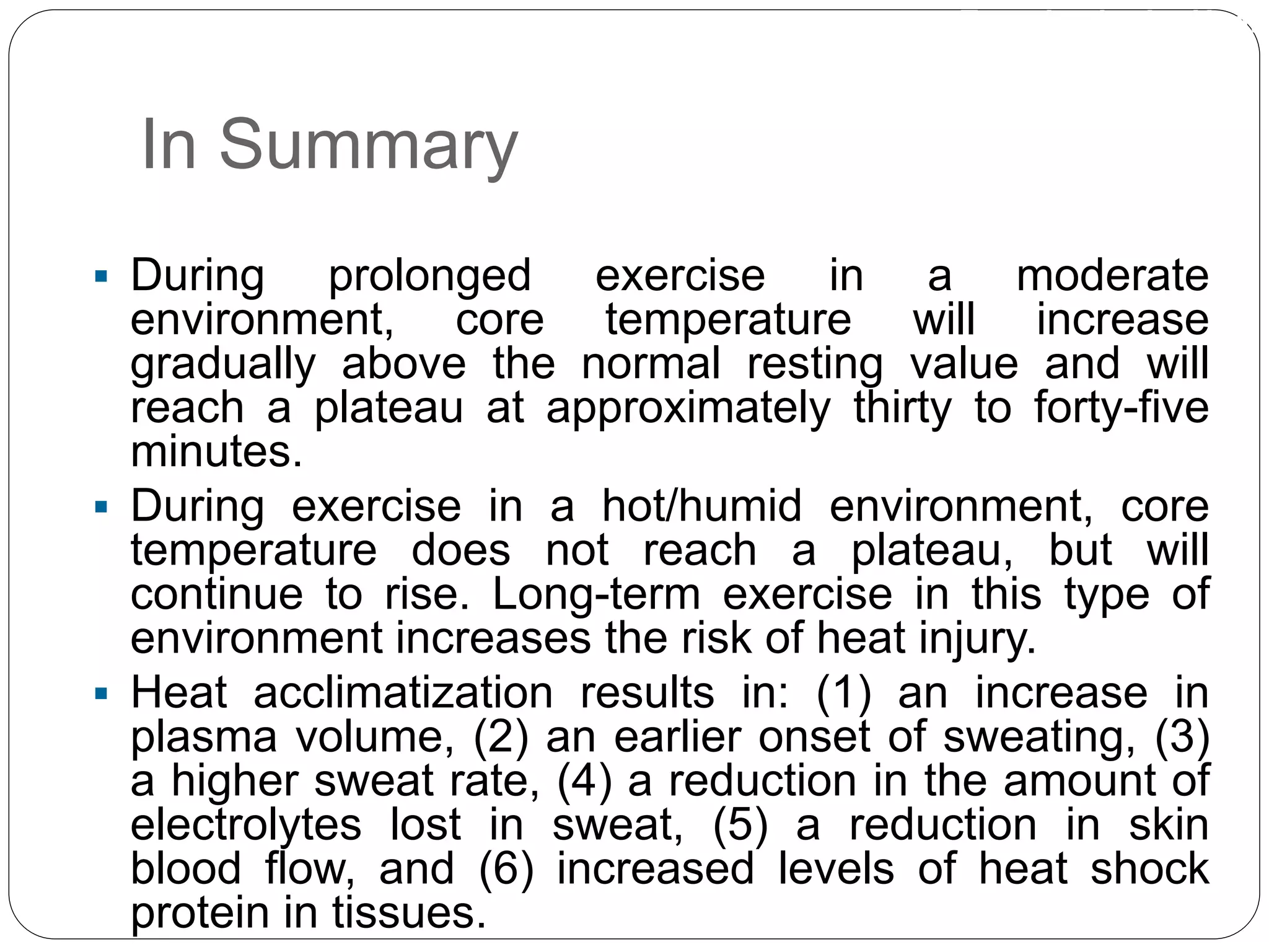 Lec 7 tempreture regulation Physiology of Exercise | PPTX
