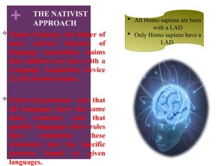 Nativist Approach Lec 7 Theories(behaviourist and humanistic approach).pptx