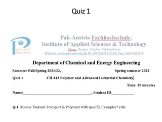 Quiz 1
2
 