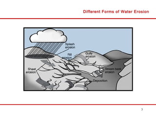 3
Different Forms of Water Erosion
 