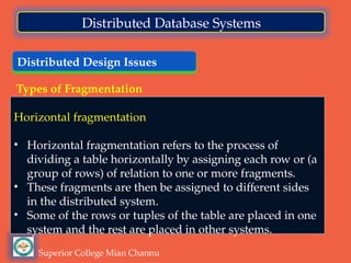 Distributed Database Systems-Types of Fragmentation I.pptx