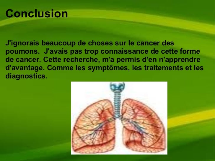 reduction tumeur poumon symptome d'un cancer des poumons