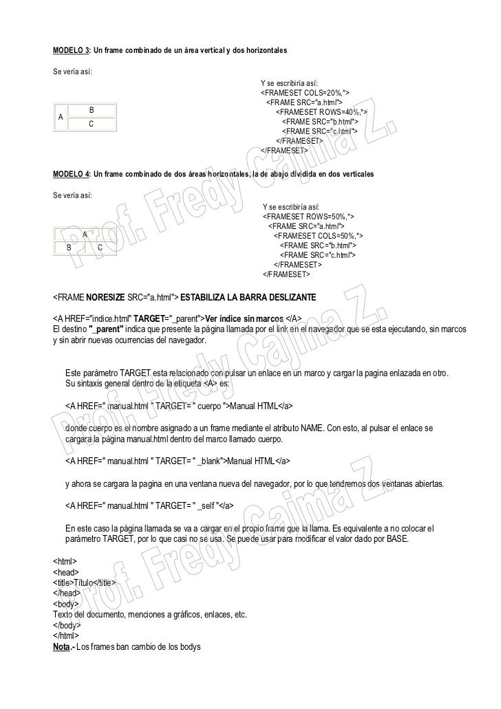 FRAMES BASICO