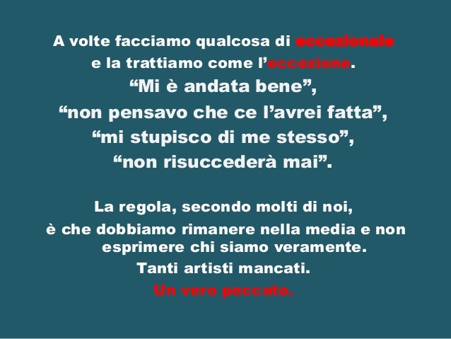 L Eccezione Non Conferma La Regola