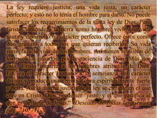 Lección 1 - La Justicia de Cristo, Revelación de las Grandes Escenas ...