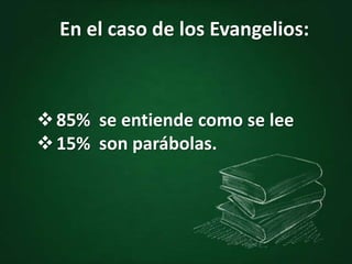 15% está escrito en lenguaje simbólico o profético. 3. Profecía Apocalipsis