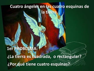 1. HistoriaLos primeros libros de la Biblia son fundamentales, por que si leemos Génesis y Éxodo, vamos a darnos cuenta que esos libros nos narran cómo se inicio el Gran conflicto y si unimos éstos con Apocalipsis, nos dirán que el conflicto se inició en el cielo…Apoc. 12: 7  “Hubo una gran batalla en el cielo…”