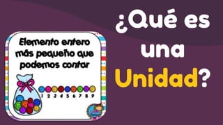 ¿Qué es
una
Unidad?
 