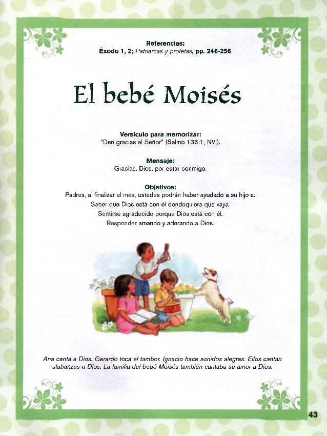 Leccion 3 Cuna Septiembre El Bebe Moises Escuela Sabatica Men