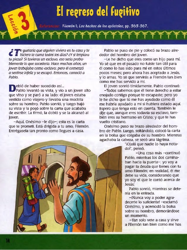 Lección 3 | Primarios | El regreso del fugitivo | Escuela Sabática