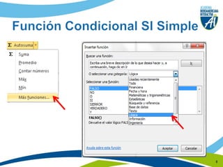 Función Condicional SI Simple8