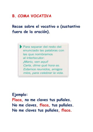 Lección de coma y el punto | DOCX