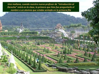 Una mañana, cuando nuestro nuevo profesor de "Introducción alUna mañana, cuando nuestro nuevo profesor de "Introducción al...