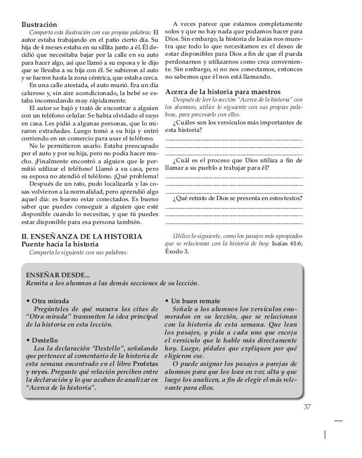 Lección juvenil segundo trimestre