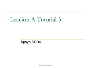 Leccion A Tutorial 3