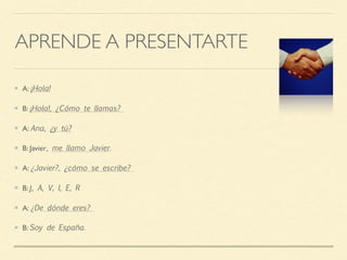 Lección 0, mi primera clase de español | PDF
