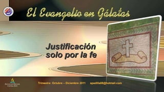 Justificación solo por la fe 