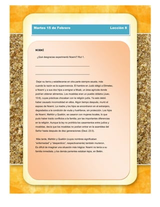 Leccion de Escuela Sabatica