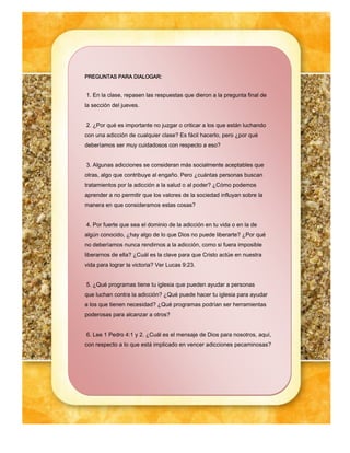 Leccion de Escuela Sabatica