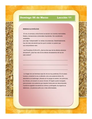 Leccion de Escuela Sabatica