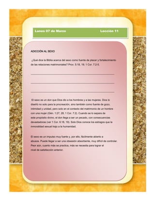 Leccion de Escuela Sabatica