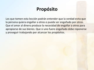 Lección 18 - El engaño | PDF