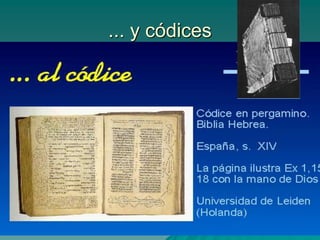 ... y códices
 
