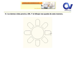 5 ) Le damos vista previa y OK. Y el dibujo nos queda de esta manera.
 