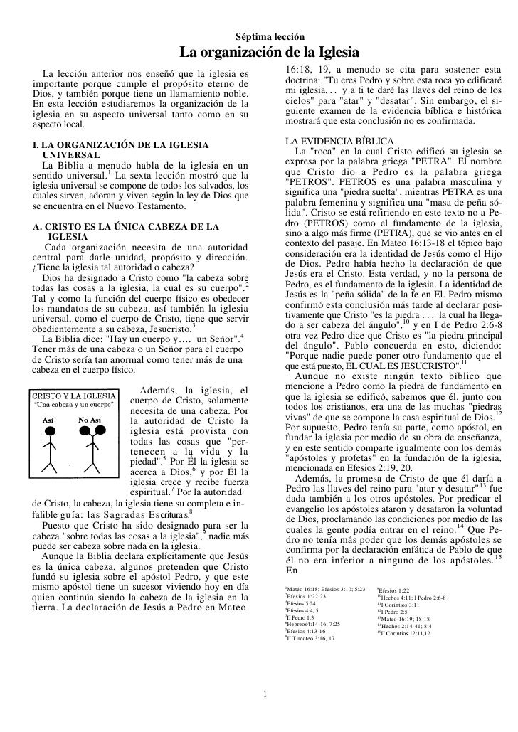 Que Dice La Biblia Leccion 7 La Organizacion De La Iglesia Que Dice La Biblia Leccion 7 La Organizacion De La Iglesia