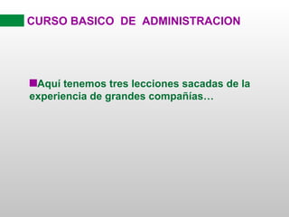 CURSO BASICO  DE  ADMINISTRACION ,[object Object]