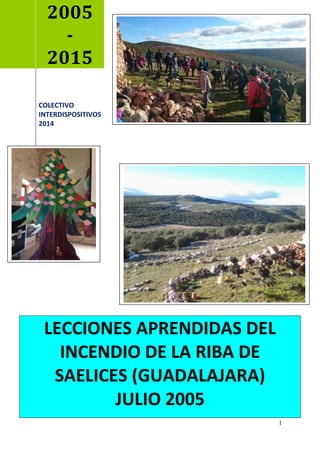 1
2005
-
2015
COLECTIVO
INTERDISPOSITIVOS
2014
LECCIONES APRENDIDAS DEL
INCENDIO DE LA RIBA DE
SAELICES (GUADALAJARA)
JULIO 2005
 