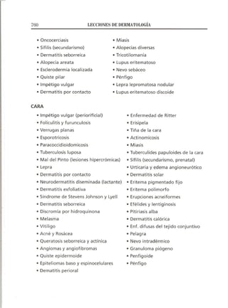 Lecciones de Dermatología