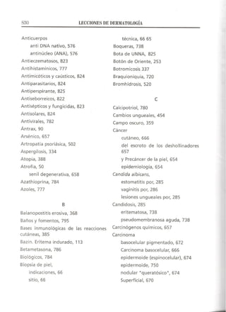 Lecciones de Dermatología