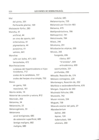 Lecciones de Dermatología