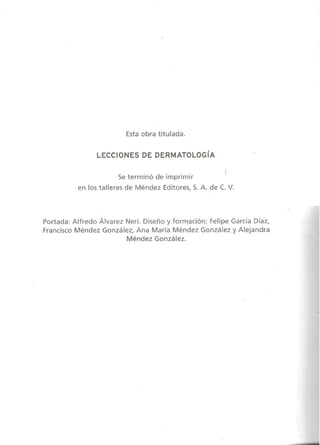 Lecciones de Dermatología