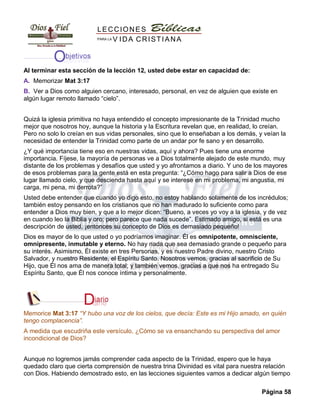 Lecciones De La Vida Cristiana MóDulo 1 LeccióN 12 | PDF