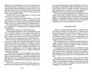 cuáles son sus principales formas, de cómo actualmente, en la         acto único del espíritu que de pronto, súbitamente, se lanza so-
 filosofía del presente, las distintas formas de intuición están re-   bre el objeto, lo aprehende, lo fija, lo determina por una sola
 presentadas por diferentes filósofos y distintas escuelas. Y sacar    visión del alma. Por eso la palabra "intuición" tiene que ver
 luego las conclusiones de este estudio, para fijar en líneas gene-    con la palabra "intuir", la cual, a su vez, en latín significa "ver".
 rales el uso que nosotros mismos vamos a hacer aquí de la in-         Intuición vale tanto como visión, como contemplación.
 tuición como método filosófico.                                           El carácter más aparente del método de la intuición es e! ser
     Lo primero que vamos a preguntamos es: ¿qué es la intui-          directo. mientras que el método discursivo es indirecto. La in-
 ción? ¿En qué consiste la intuición?                                  tuición va directamente al objeto. Por medio de la intuición se
     La intuición se nos ofrece, en primer término, como un me-        obtiene un conocimiento inmediato mientras que por medio
 dio de llegar al conocimiento de algo, y se contrapone al cono-       del discurso, del discurrir o razonar, se obtiene un conocimien-
cimiento discursivo. Tenemos, pues, esta paradoja de métodos           to mediato, al cabo de ciertas 0peraciones sucesivas.
 opuestos que son e! método discursivo y e! método intuitivo.
     Para comprender bien qué es e! método intuitivo, conviene,
 por consiguiente, que lo supongamos en contraposición al mé-                                 La intuición sensible
 todo discursivo.
     Más fácil será comenzar por e! método discursivo.                     ¿Existen en realidad intuiciones? Existen; y el primer ejem-
     Como la palabra "discursivo" indica, este método tiene que        plo, y más característico, de la intuición, es la intuición sensi-
ver con la palabra "discurrir" y con la palabra "discurso". Dis-       ble, que todos practicamos cada instante. Cuando con una so-
currir y discurso dan la idea, no de un único acto enderezado          la mirada percibimos un objeto, un vaso, un árbol, una mesa,
hacia e! objeto, sino de una serie de actos, de una serie de es-       un hombre, un paisaje, con un solo acto hemos Hegado a te-
fuerzos sucesivos para captar la esencia o realidad de! objeto.        ner, a captar ese objeto. Esta intuición es inmediata, es una co-
     Discurso, discurrir, conocimiento discursivo es, pues, un co-     municación directa entre el objeto y yo.
nocimiento que llega al término apetecido mediante una serie               Por consiguiente es claro y evidente que existen intuiciones,
de esfuerzos sucesivos que consisten en ir fijando, por aproxi-        aunque no fuera más que esta intuición sensible. Pero esta in-
mación sucesiva, unas tesis que luego son contradichas, discu-         tuición sensible no puede ser la intuición de que se vale el fi-
tidas por uno consigo mismo, mejoradas, sustituidas por otras          lósofo para hacer su sistema filosófico.
nuevas tesis o afirmaciones, y así hasta llegar a abrazar por              y no puede ser la intuición de que se vale el filósofo por dos
completo la realidad de! objeto y por consiguiente obtener, de         razones fundamentales. La primera es que la intuición sensible
esta manera e! concepto.                                               no se aplica más que a objetos que se dan para los sentidos, y
     El método discursivo es, pues, esencialmente un método in-        por consiguiente, sólo es aplicable y válida para aquellos casos
directo. En vez de ir el espíritu recto al objeto, se pasea, por de-   que por medio de las sensaciones nos son inmediatamente da-
cirlo así, alrededor de! objeto, lo considera, contempla en múl-       dos.
tiples puntos de vista; lo va abrazando cada vez más de cerca,             En cambio de esto, e! filósofo necesita tomar como objeto
hasta que por fin consigue forjar un concepto que se aplica per-        de su estudio objetos que no se dan inmediatamente en la sen-
fectamente a él.                                                        sación y en la percepción sensible; tiene que tomar por térmi-
    Frente a este método discursivo está el método intuitivo. La       no de su esfuerzo objetos no sensibles. No puede servirle, por
intuición consiste exactamente en lo contrario. Consiste en un          consiguiente, la intuición sensible.

                              [ 44]                                                                    [ 45 ]
 