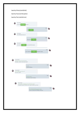 twenty-three(veintitrés)
twenty-four(veinticuatro)
twenty-five (veinticinco)
 