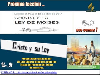 VISITANOS: http://www.actiweb.es/recadventista/