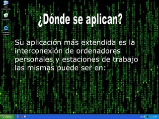 Área de red personal (PAN)Tecnología y Protocolo de redesRed BusRed EstrellaRed Anillo