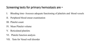 Bleeding and Coagulation Disorders Slides | PPTX