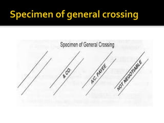 Lec crossing of cheques | PPTX